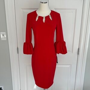 Betsy & Adam Red Mini Dress